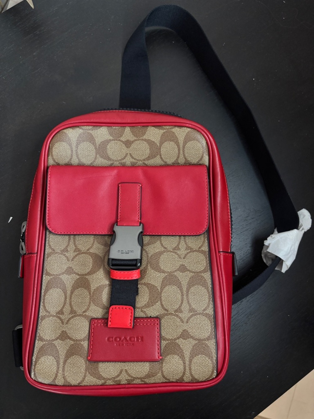Coach Track Pack in Colorblock Signature Canvas Crossbody Bag - Picture 3 of 5